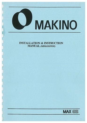 makino manual pdf